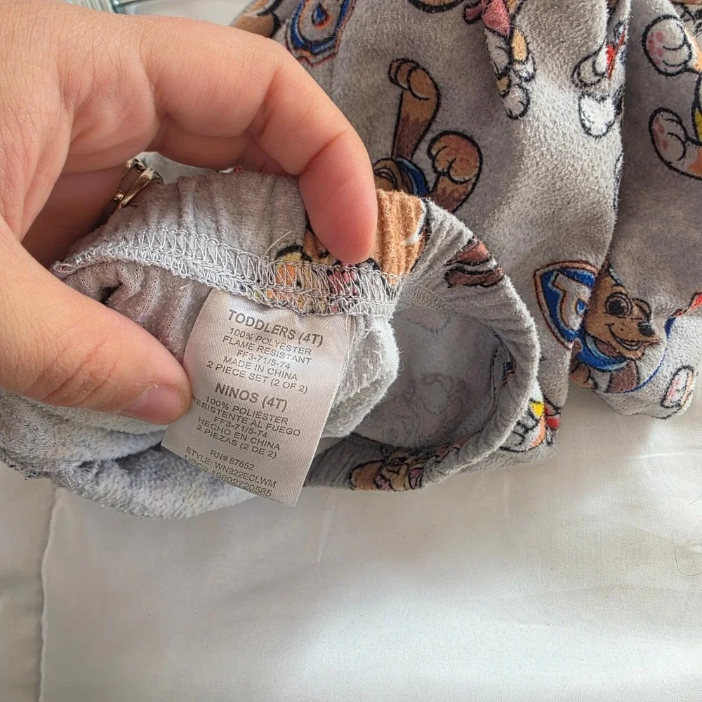 Toddler Paw Patrol‎ Pajama Pants Boys Girls 4T Fleece Flame Resistant